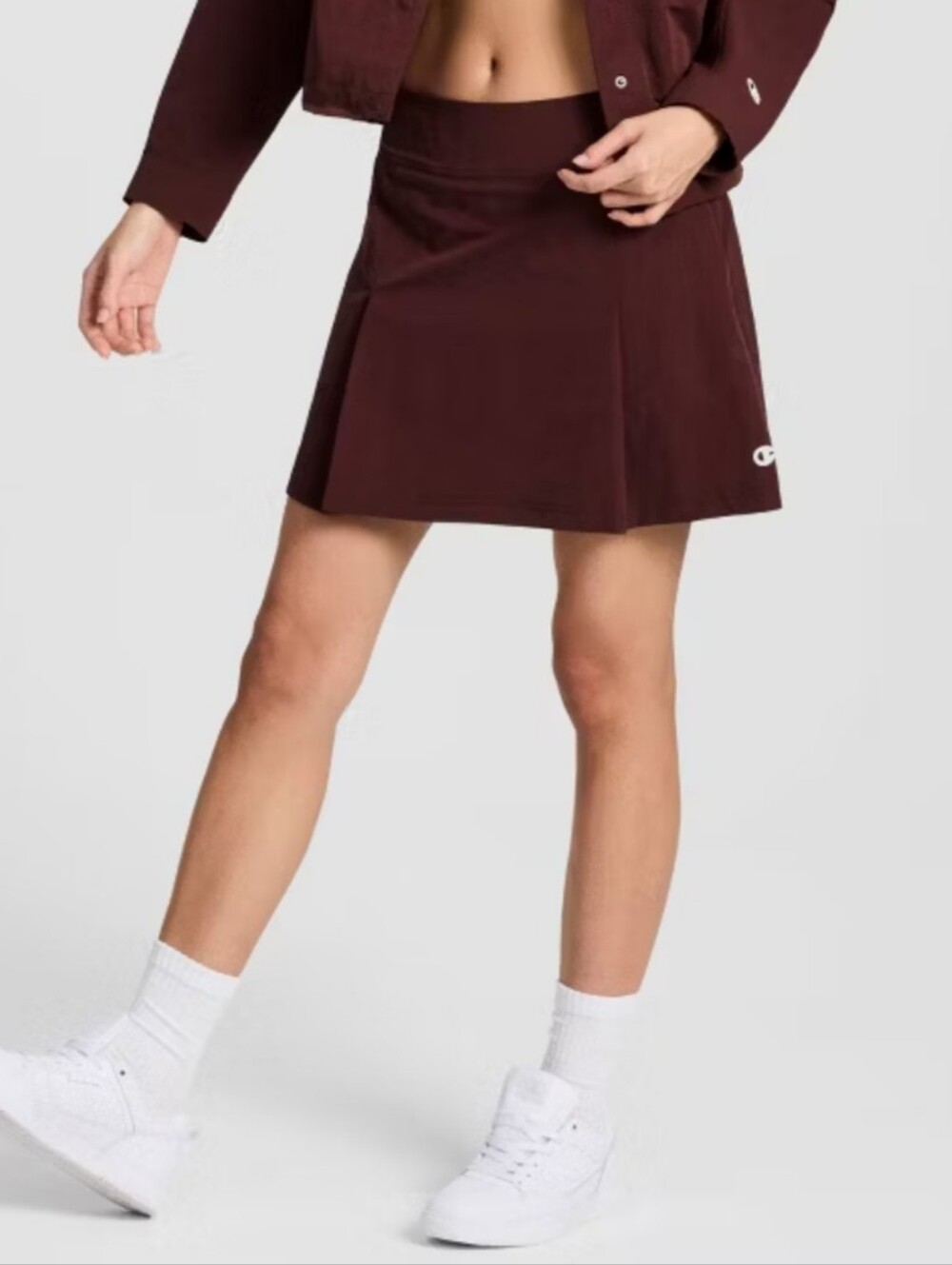NWT Champion Ruby A-Line Pleated Mini Skirt Skort Women's Size 2 Side Zip - Picture 2 of 12